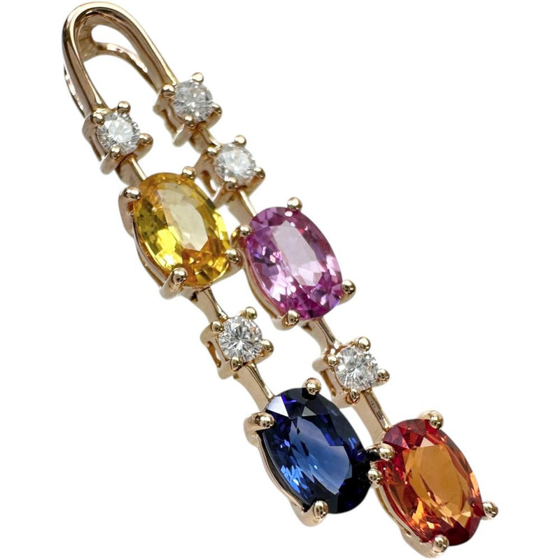 マルチカラーサファイア ダイヤモンド ペンダントトップ K18PGピンクゴールド 18金 2.9g レディース
【中古】【真子質店】【NN】




【YIY】