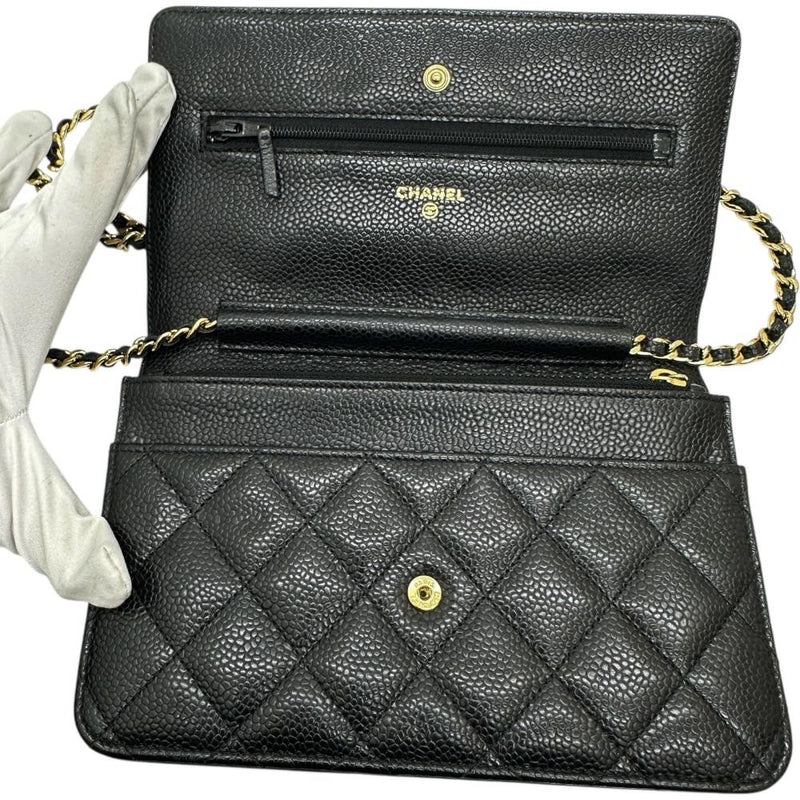 【CHANEL/シャネル】 マトラッセ チェーンウォレット Sシール有 ショルダーバッグ 16番台（2012年） レザー/キャビアスキン ブラック レディース【中古】【真子質店】【BL】




【TMiMox】