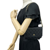 【CHANEL/シャネル】 マトラッセ チェーンウォレット Sシール有 ショルダーバッグ 16番台（2012年） レザー/キャビアスキン ブラック レディース【中古】【真子質店】【BL】




【TMiMox】