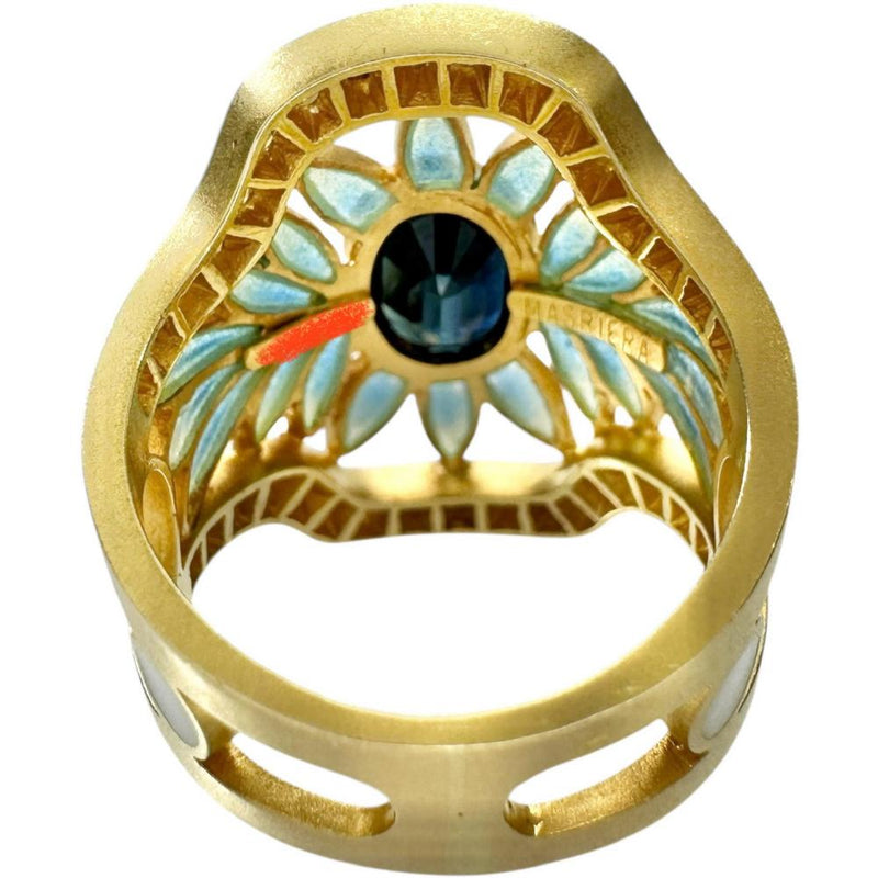 11.5号【MASRIERA/マリエラ】 七宝 クロワゾネ・エナメル サファイア ダイヤモンド リング・指輪 K18ゴールド 18金 8.9g レディース
【中古】【真子質店】【BL】




【MaxMix】