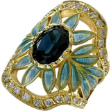 11.5号【MASRIERA/マリエラ】 七宝 クロワゾネ・エナメル サファイア ダイヤモンド リング・指輪 K18ゴールド 18金 8.9g レディース
【中古】【真子質店】【BL】




【MaxMix】