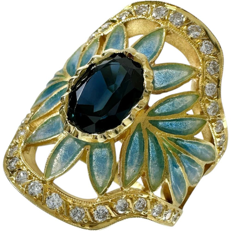 11.5号【MASRIERA/マリエラ】 七宝 クロワゾネ・エナメル サファイア ダイヤモンド リング・指輪 K18ゴールド 18金 8.9g レディース
【中古】【真子質店】【BL】




【MaxMix】