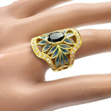 11.5号【MASRIERA/マリエラ】 七宝 クロワゾネ・エナメル サファイア ダイヤモンド リング・指輪 K18ゴールド 18金 8.9g レディース
【中古】【真子質店】【BL】




【MaxMix】