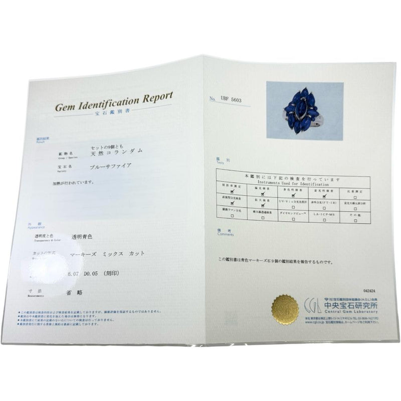 16.5号 サファイア 6.07ct ダイヤモンド 0.05ct リング・指輪 Pt900プラチナ 11.8g レディース
【中古】【真子質店】【NN】




【TDDT】