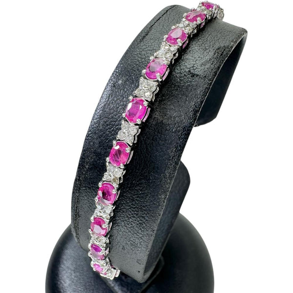 ルビー 6.00ct ダイヤモンド 1.00ct ブレスレット K18WGホワイトゴールド 18金 9.1g 17cm レディース
【中古】【真子質店】【NN】




【IMoYT】