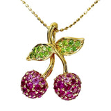 さくらんぼ/チェリーモチーフ ルビー 0.70ct ピンクサファイア 0.30ct グリーンガーネット 0.12ct ネックレス K18ゴールド 18金 4.2g 45cm レディース
【中古】【真子質店】【NN】




【MiMaY】