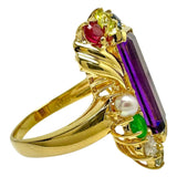 13号 誕生石12石 アメジスト マルチカラーストーン ダイヤモンド 計0.12ct リング・指輪 K18ゴールド 18金 8.9g レディース
【中古】【真子質店】【NN】




【IDMoT】