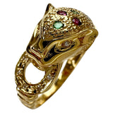 13.5号 パンサーデザイン エメラルド 0.05ct ルビー 0.15ct サファイア/ダイヤモンド 0.10/0.04ct リング・指輪 K18ゴールド 18金 5.4g レディース
【中古】【真子質店】【NN】




【STD】