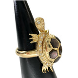 11号 亀モチーフ ダイヤモンド 0.18ct シェル（ブラック染） リング・指輪 K18ゴールド 18金 10.9g レディース
【中古】【真子質店】【NN】




【IKMaMi】