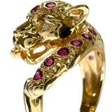 12号 パンサーモチーフ ルビー ダイヤモンド リング・指輪 K18ゴールド 18金 7.4g レディース
【中古】【真子質店】【NN】




【IIMoMo】