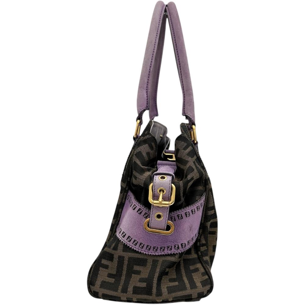 FENDI/フェンディ】 8BN157 ズッカ エトニコ パンチング ハンドバッグ