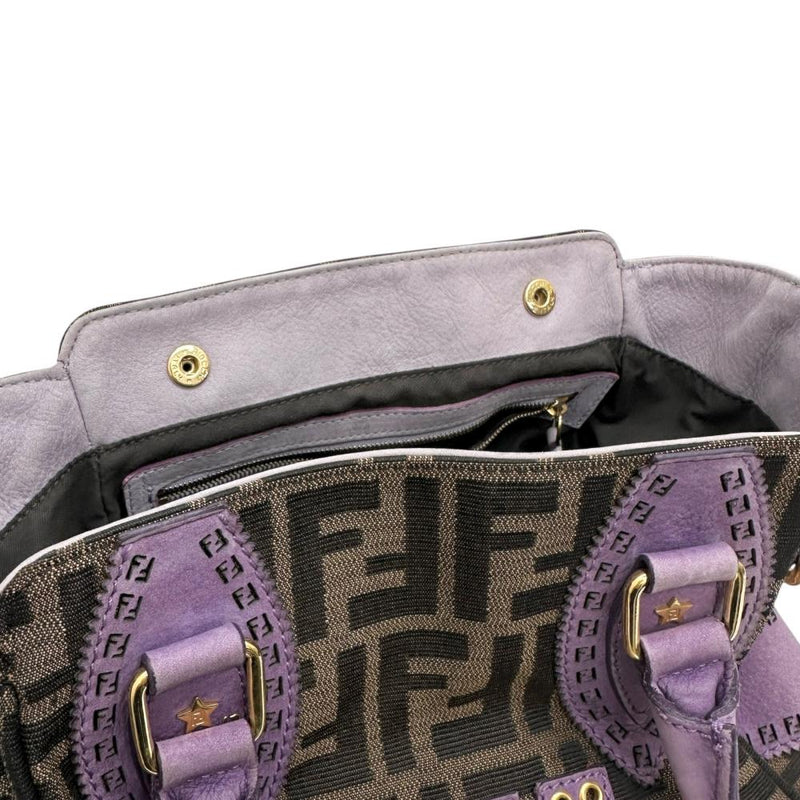 ぱふぇ FENDI/フェンディ】 8BN157 ズッカ エトニコ パンチング ハンドバッグ