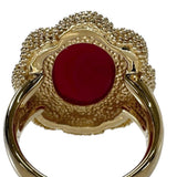 Size 12 Red Coral Diamond 0.04ct Ring K18 Gold 18K 15.0g Ladies
【Used】【Makoto Shichiten】【NN】




【TMaIx】