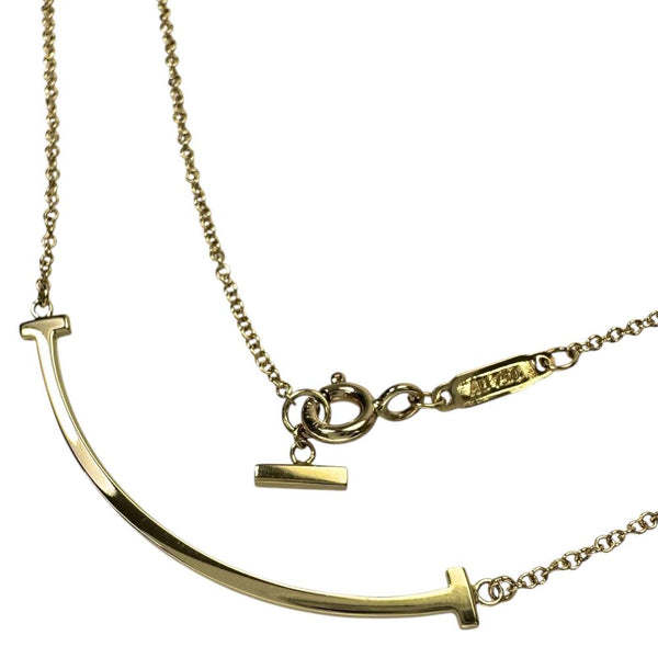 【さあこさん専用】Tiffany & Co. T Smile ネックレス K18 TIFFANY&Co./ティファニー】 ネックレス Tスマイル スモール K18