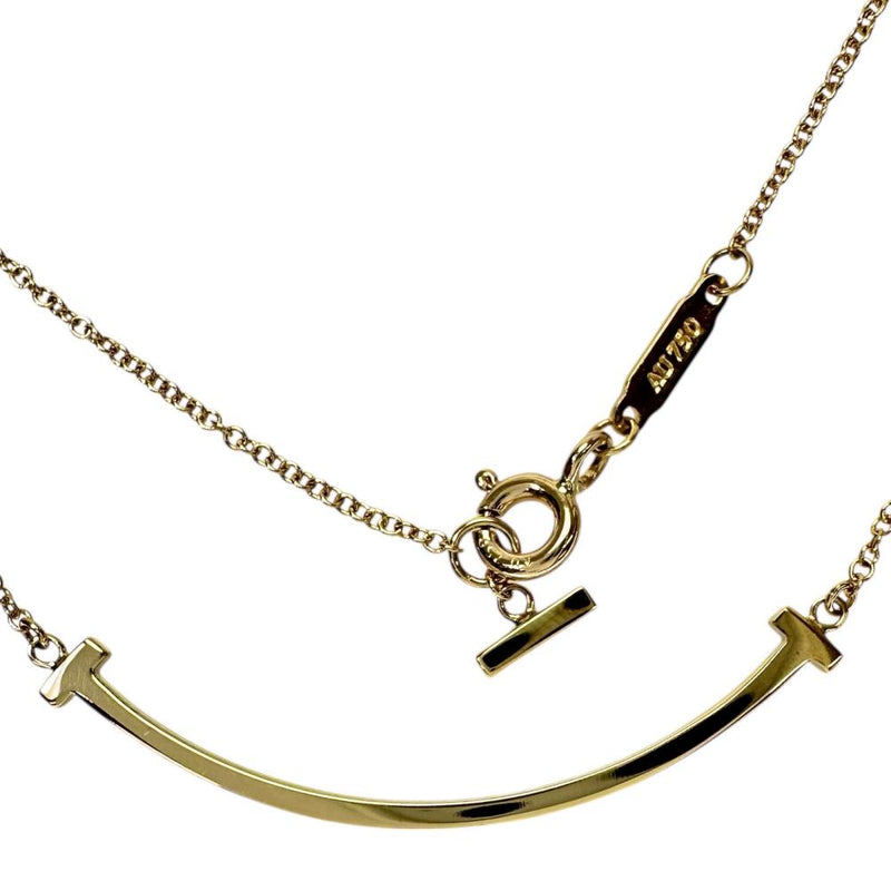 TIFFANY&Co./ティファニー】 ネックレス Tスマイル スモール K18