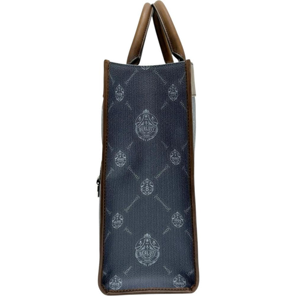 【Berluti/ベルルッティ】 ウリス スモール 2WAYハンド＆ショルダーバッグ トートバッグ キャンバス/レザー ブルーキャンバス/ブラウンレザー レディース【中古】【真子質店】【BL】




【ITYMo】