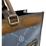 【Berluti/ベルルッティ】 ウリス スモール 2WAYハンド＆ショルダーバッグ トートバッグ キャンバス/レザー ブルーキャンバス/ブラウンレザー レディース【中古】【真子質店】【BL】




【ITYMo】