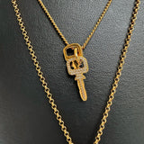 【LOUIS VUITTON/ルイ・ヴィトン】 LV パドロック ネックレス GP/ラインストーン 18.7g 57cm M01593 TE0224 レディース
【中古】【真子質店】【GD】




【YxMo】