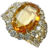 12号 スリランカ産イエローサファイア（オレンジイエロー） 3.43ct ダイヤモンド 1.59ct リング・指輪 K18ゴールド 18金 6.1g レディース
【中古】【真子質店】【NN】




【MaDYMo】