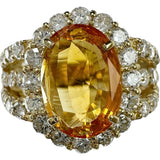 Size 12 Sri Lankan Yellow Sapphire (Orange-Yellow) 3.43ct Diamond 1.59ct Ring K18 Gold 18k 6.1g Ladies
【Used】【Makoto Shichiten】【NN】




【MaDYMo】