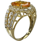 12号 スリランカ産イエローサファイア（オレンジイエロー） 3.43ct ダイヤモンド 1.59ct リング・指輪 K18ゴールド 18金 6.1g レディース
【中古】【真子質店】【NN】




【MaDYMo】