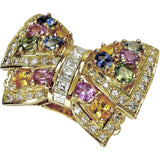 13号 リボンモチーフ マルチカラーサファイア(拡散保証なし) 2.20/2.20ct ダイヤモンド 0.90/0.30ct リング・指輪 K18ゴールド 18金 15.6g レディース
【中古】【真子質店】【NN】




【TSIMo】