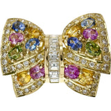 13号 リボンモチーフ マルチカラーサファイア(拡散保証なし) 2.20/2.20ct ダイヤモンド 0.90/0.30ct リング・指輪 K18ゴールド 18金 15.6g レディース
【中古】【真子質店】【NN】




【TSIMo】