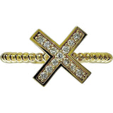 Size 11 Cross Diamond 0.06ct Ring K18 Gold 18K 1.6g Women's
[Used] [Makoto Shichiten] [NN]

[TSK]