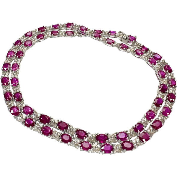 ステーション ルビー 30.00ct ダイヤモンド 1.50ct ネックレス K18WGホワイトゴールド 18金 20.7g 41.5cm レディース
【中古】【真子質店】【NN】




【MaDYMo】