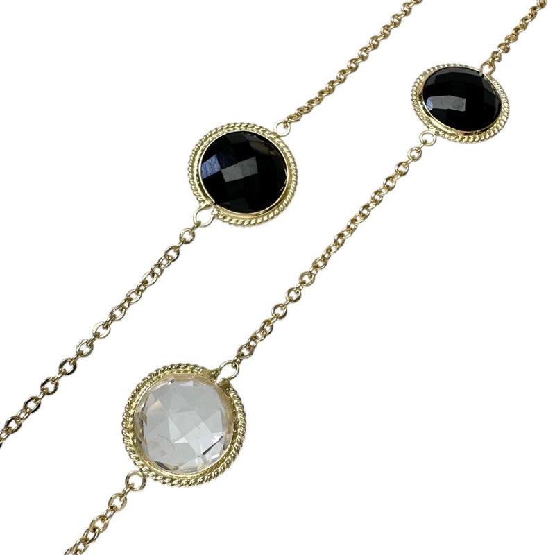 ステーションデザイン オニキス 水晶（クォーツ） ネックレス K18ゴールド 18金 9.3g 60cm レディース
【中古】【真子質店】【NN】




【MiYS】