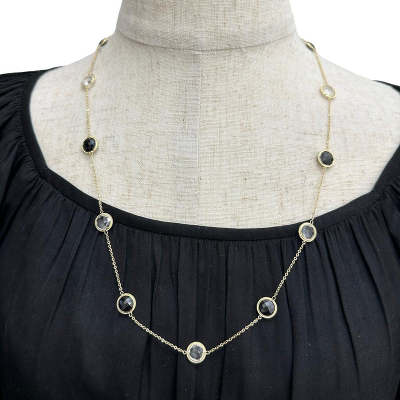 ステーションデザイン オニキス 水晶（クォーツ） ネックレス K18ゴールド 18金 9.3g 60cm レディース
【中古】【真子質店】【NN】




【MiYS】