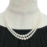 2連 アコヤ真珠3.5～7.1mm ネックレス シルバー 27.3g 43cm レディース
【中古】【真子質店】【NN】




【TMoMa】