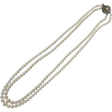 2連 アコヤ真珠3.7～7.3mm ネックレス シルバー 28.8g 43cm レディース
【中古】【真子質店】【NN】




【TMiY】