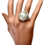 17号 白蝶南洋パール（バロック）15.8mm ダイヤモンド 1.13ct リング・指輪 Pt900プラチナ 22.0g レディース
【中古】【真子質店】【NN】




【IYxY】