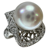 11.5号 白蝶真珠13.3ｍｍ ダイヤモンド 1.09ct リング・指輪 K18WGホワイトゴールド 18金 13.3g レディース
【中古】【真子質店】【NN】




【TxKS】