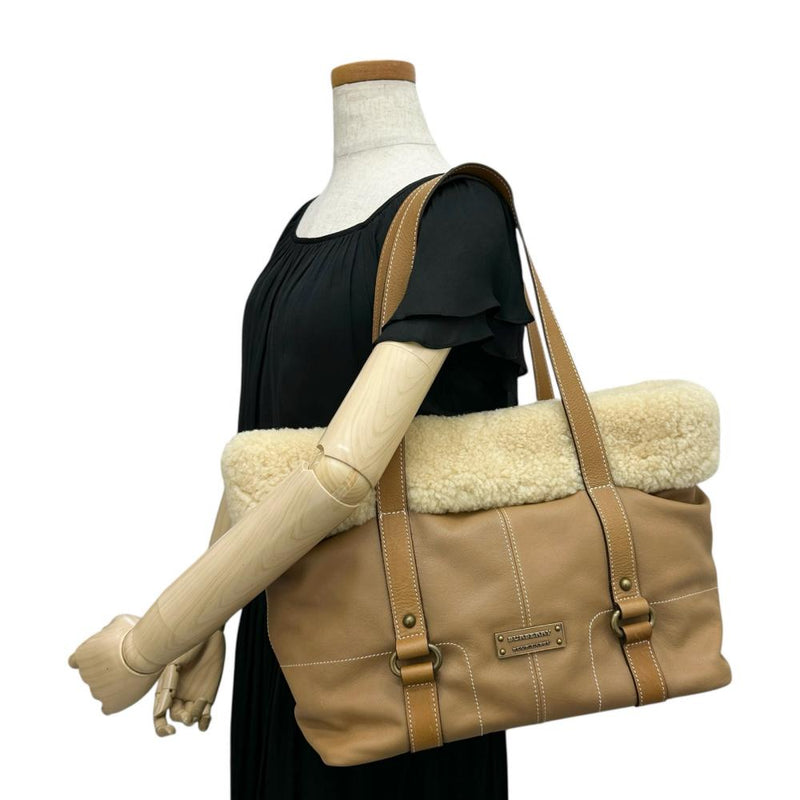 【BURBERRY/バーバリー】 トートバッグ ムートン ブラウンレザー レディース【中古】【真子質店】【BL】




【TKMo】