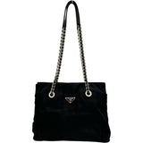 【PRADA】 Triangle Plate Chain Type Tote Bag Nylon Black /Silver Hardware Ladies【Used】【Makoto Shichiten】【BL】




【DMoI】