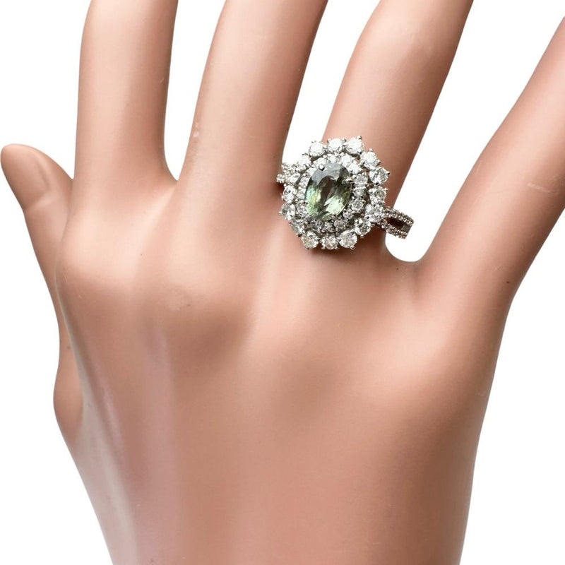12号 アレキサンドライト 1.205ct ダイヤモンド 1.06ct リング・指輪 