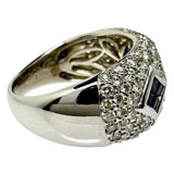 Sapphire Total 1.18ct Diamond Total 1.55ct Ring Pt900 Platinum 12.9g Ladies, Size 15.5

【Used】【Makoto Shichiten】【NN】

【IDxMi】