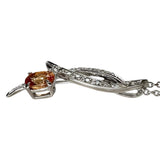 Spessartite Garnet 0.48ct Diamond 0.10ct Necklace K18WG White Gold 18k 4.1g 45cm Ladies
【Used】【Makoto Shiten】【NN】

【KDMi】