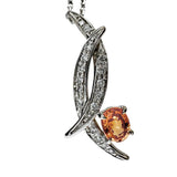 Spessartite Garnet 0.48ct Diamond 0.10ct Necklace K18WG White Gold 18k 4.1g 45cm Ladies
【Used】【Makoto Shiten】【NN】

【KDMi】
