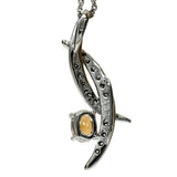 Spessartite Garnet 0.48ct Diamond 0.10ct Necklace K18WG White Gold 18k 4.1g 45cm Ladies
【Used】【Makoto Shiten】【NN】

【KDMi】