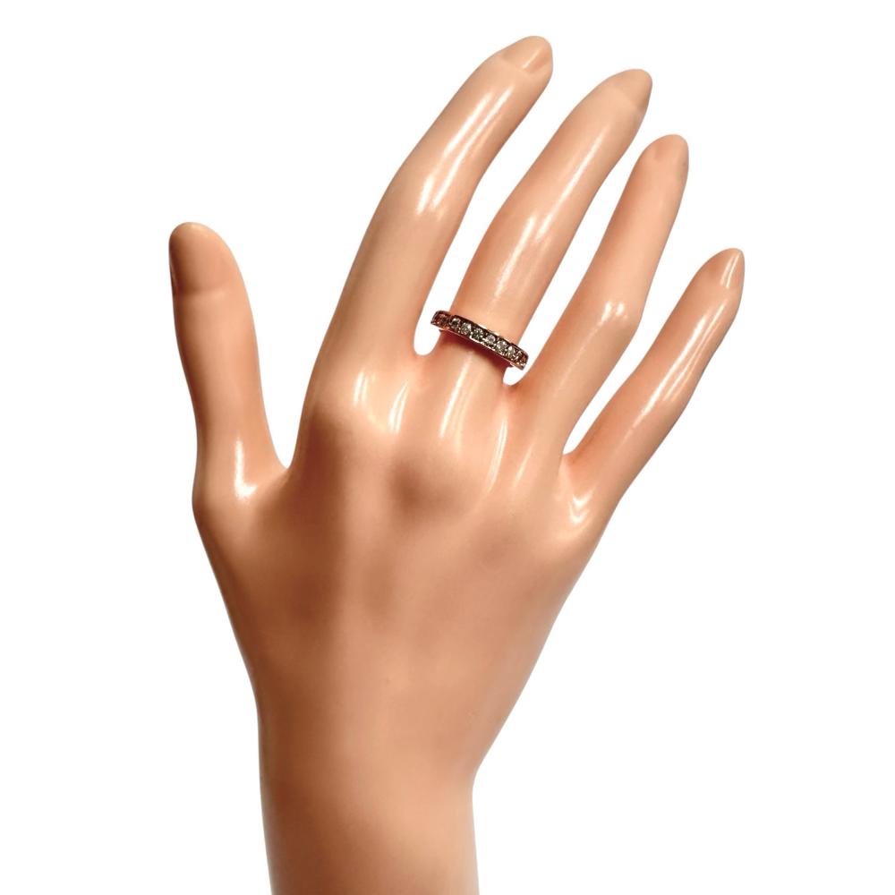 5号 ハーフエタニティ ダイヤモンド 計0.33ct リング・指輪 K18PG