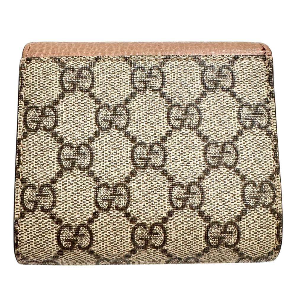 GUCCI/グッチ】 GGマーモント 598587 二つ折り財布 レザー/GG