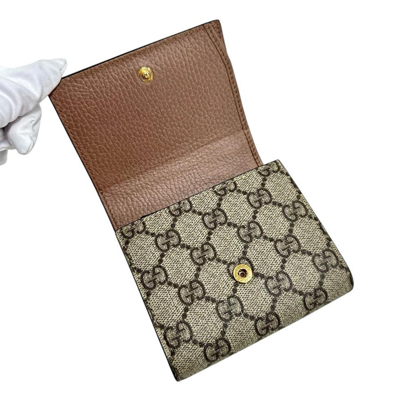 GUCCI/グッチ】 GGマーモント 598587 二つ折り財布 レザー/GG