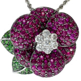 フラワー ルビー グリーングロシュラーガーネット ダイヤモンド ネックレス K18WGホワイトゴールド 18金/Pt850プラチナ 17.3g 50cm レディース
【中古】【真子質店】【NN】




【TSKx】