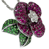 フラワー ルビー グリーングロシュラーガーネット ダイヤモンド ネックレス K18WGホワイトゴールド 18金/Pt850プラチナ 17.3g 50cm レディース
【中古】【真子質店】【NN】




【TSKx】