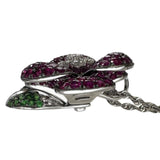 フラワー ルビー グリーングロシュラーガーネット ダイヤモンド ネックレス K18WGホワイトゴールド 18金/Pt850プラチナ 17.3g 50cm レディース
【中古】【真子質店】【NN】




【TSKx】