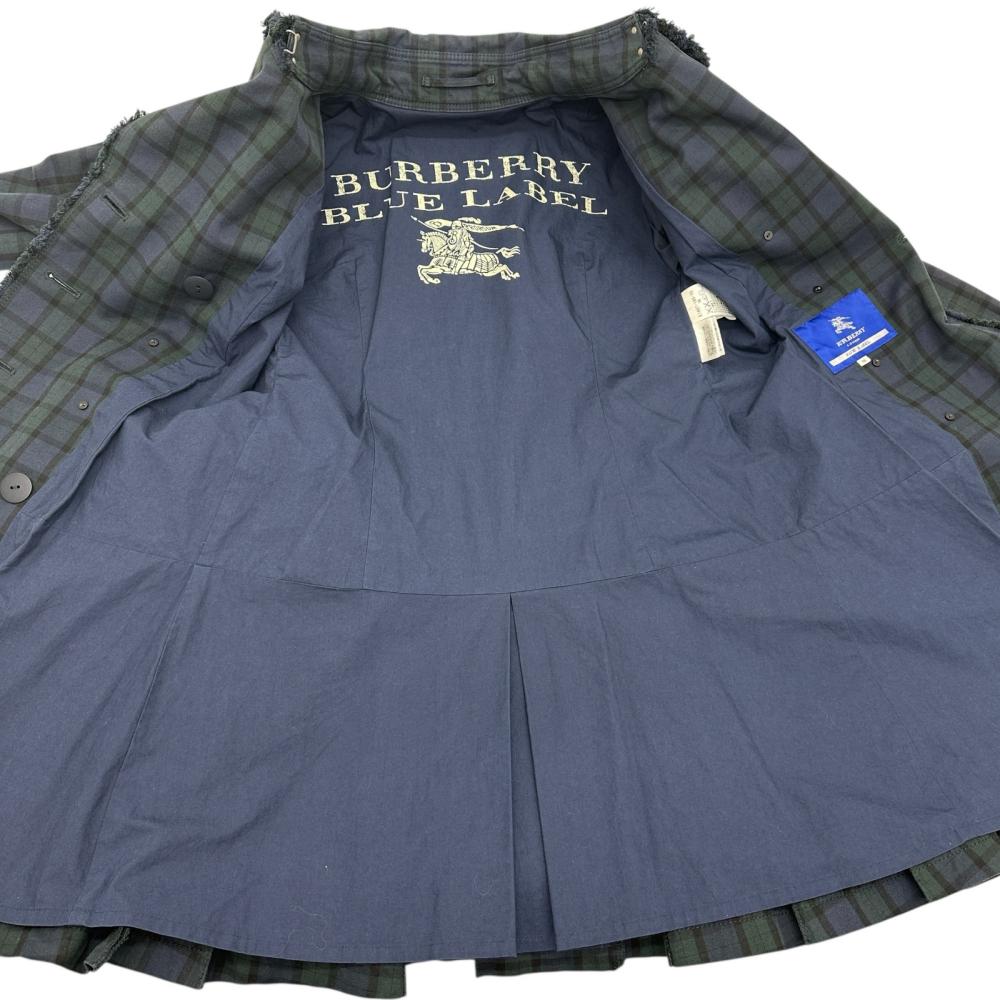 BURBERRY BLUE LABEL/バーバリーブルーレーベル】 チェック柄 トレンチ