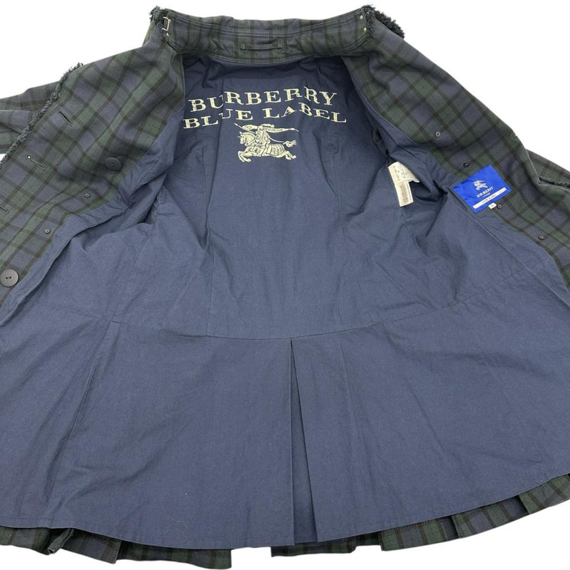 BURBERRY BLUE LABEL/バーバリーブルーレーベル】 チェック柄 トレンチ
